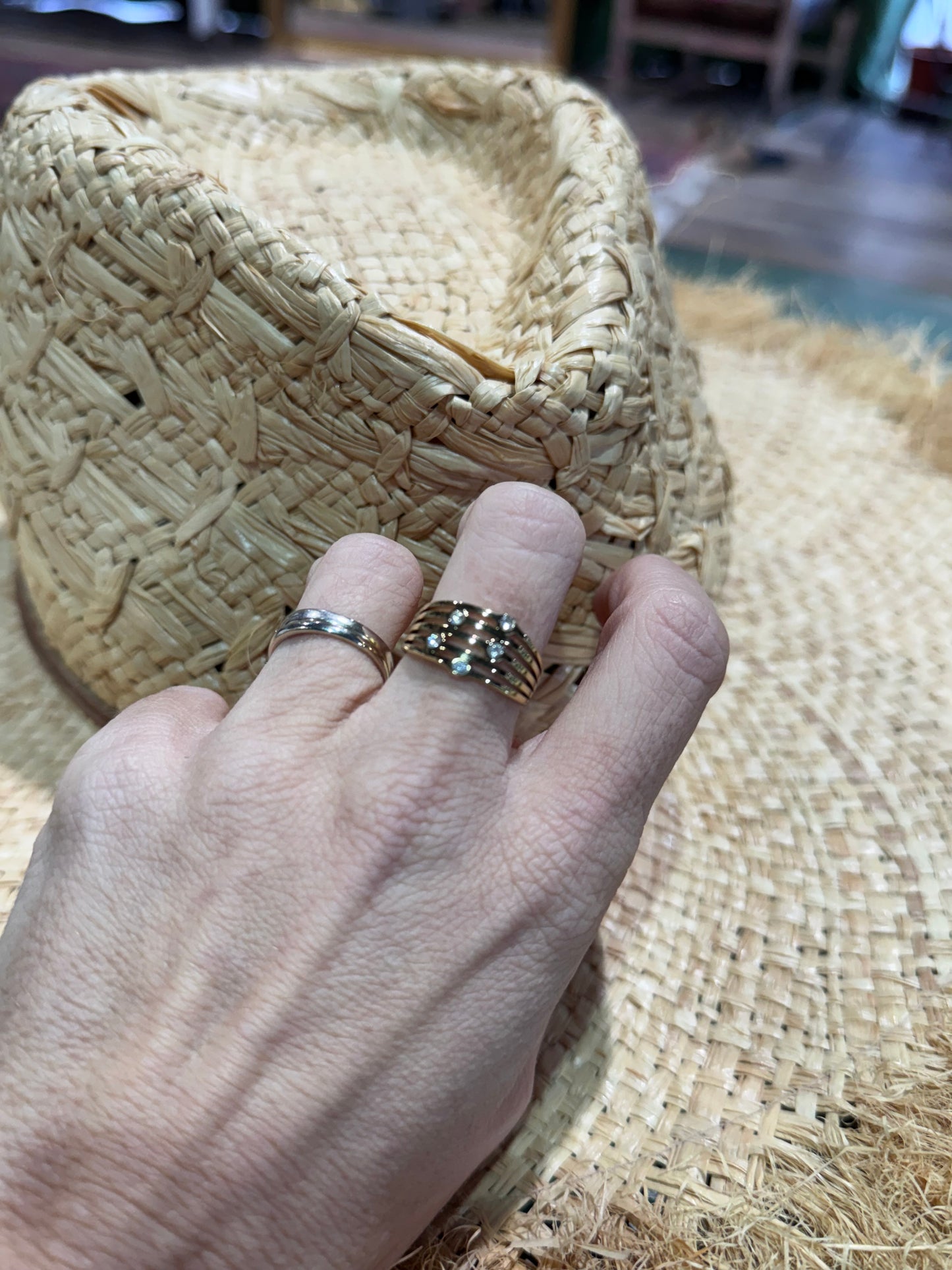 Anillo brillis acero
