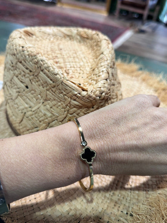 Pulsera acero flor