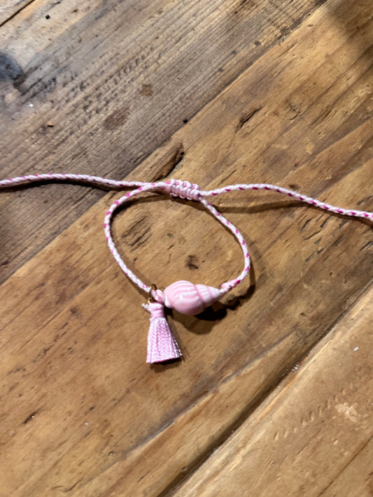 Pulsera caracola Rosa