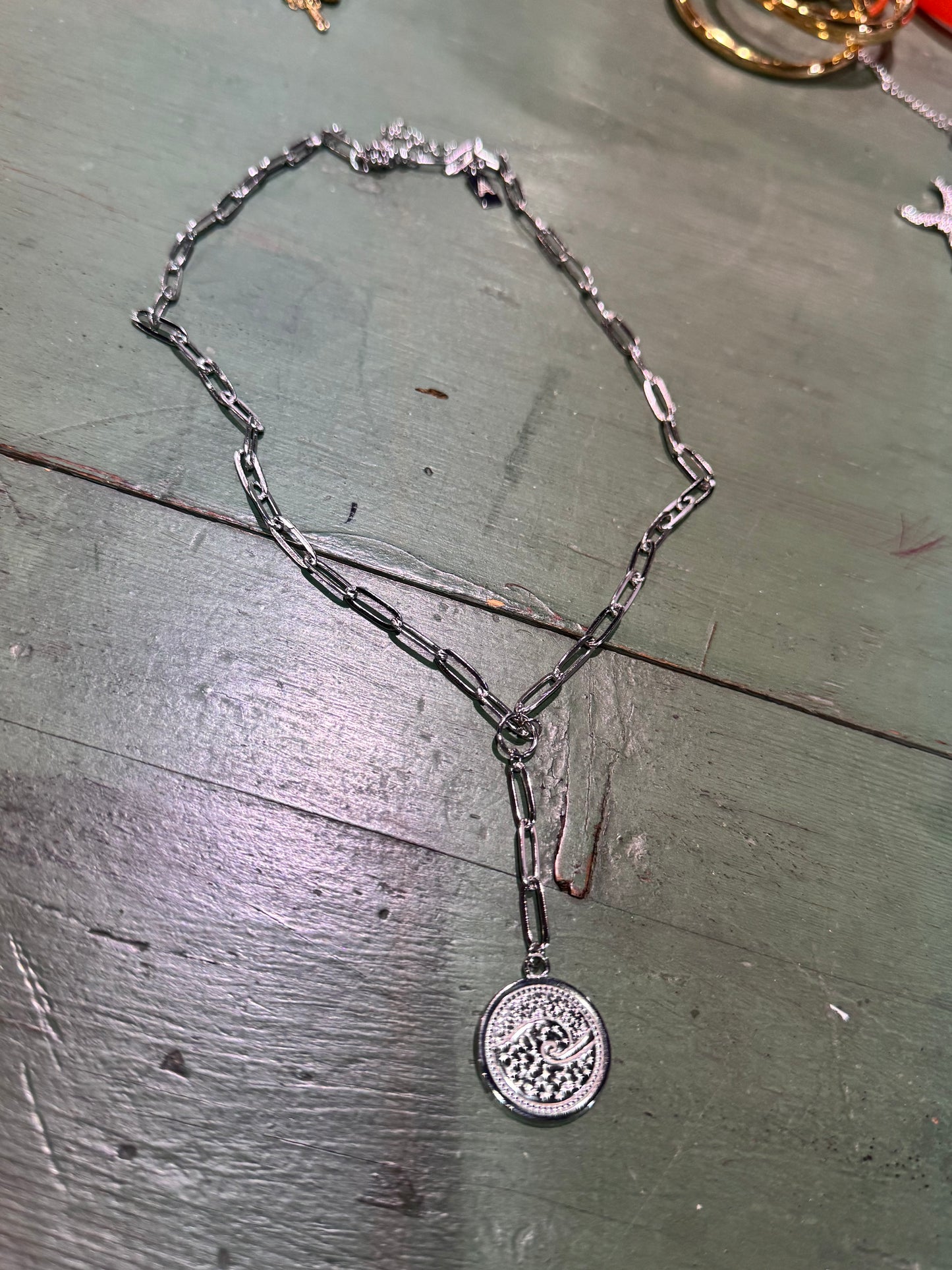 Collar ola plata