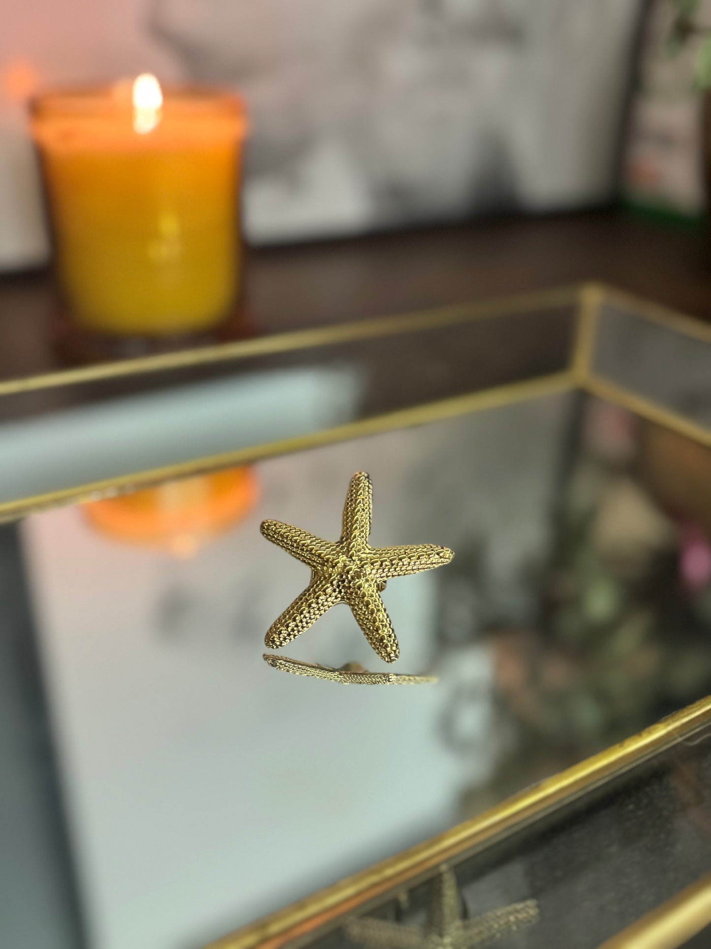 Anillo estrella de mar 2 acero