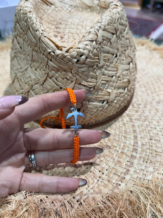 Pulsera ancla naranja