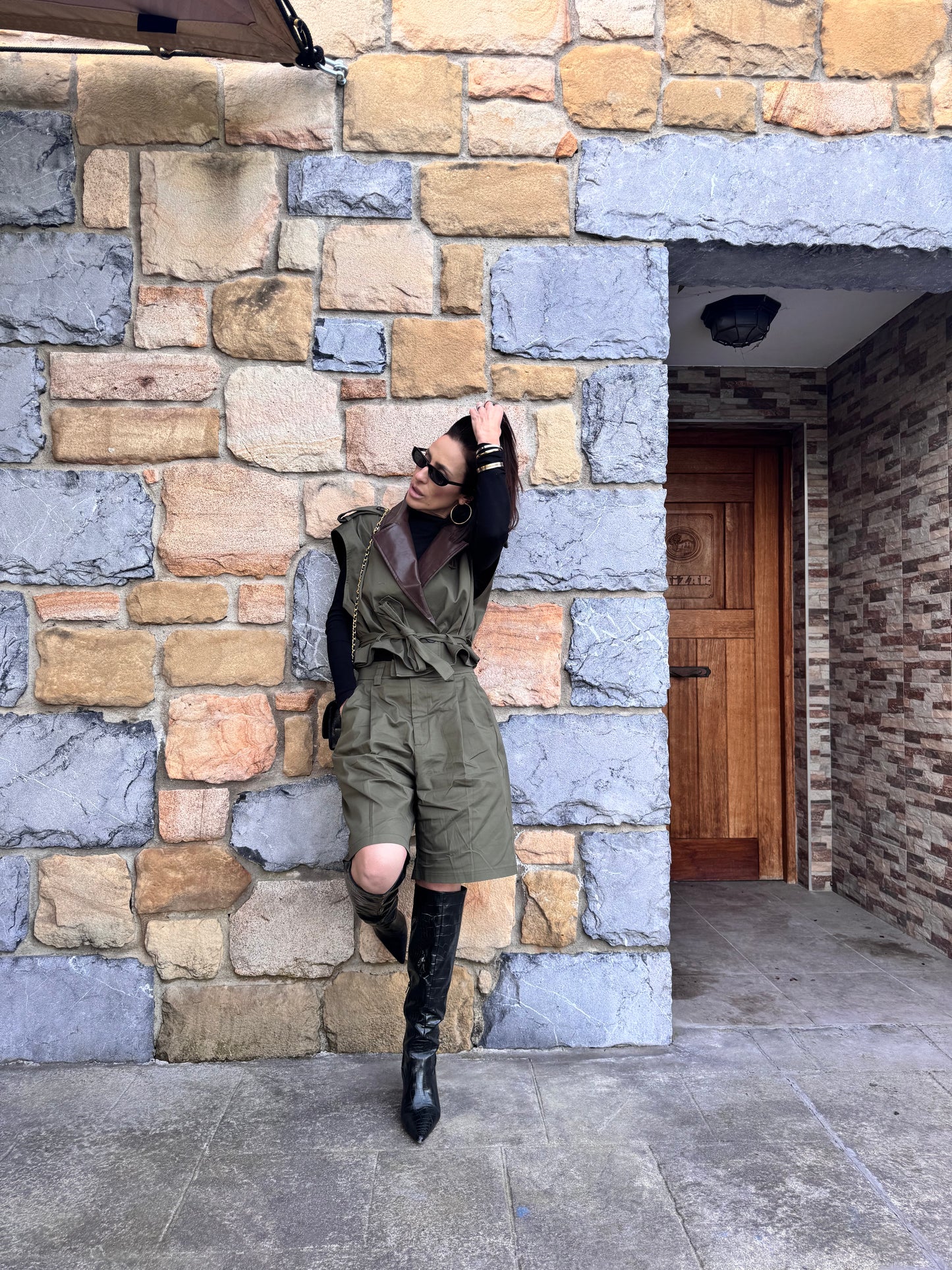 Chaleco Esther khaki