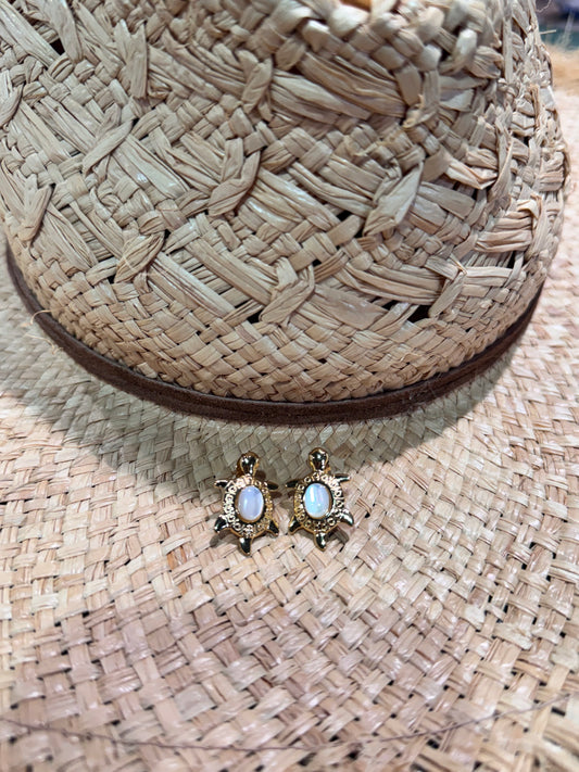 Pendientes tortuga acero