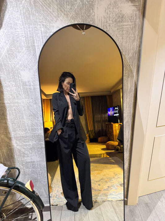 Blazer Negra Encaje espalda
