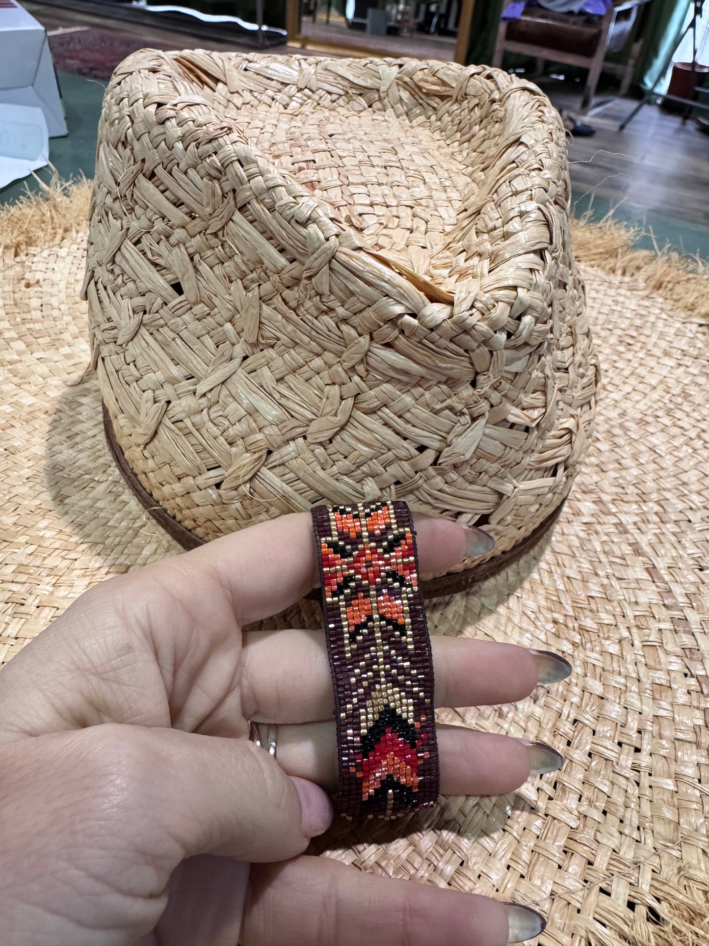 Miyuki pulsera marrón