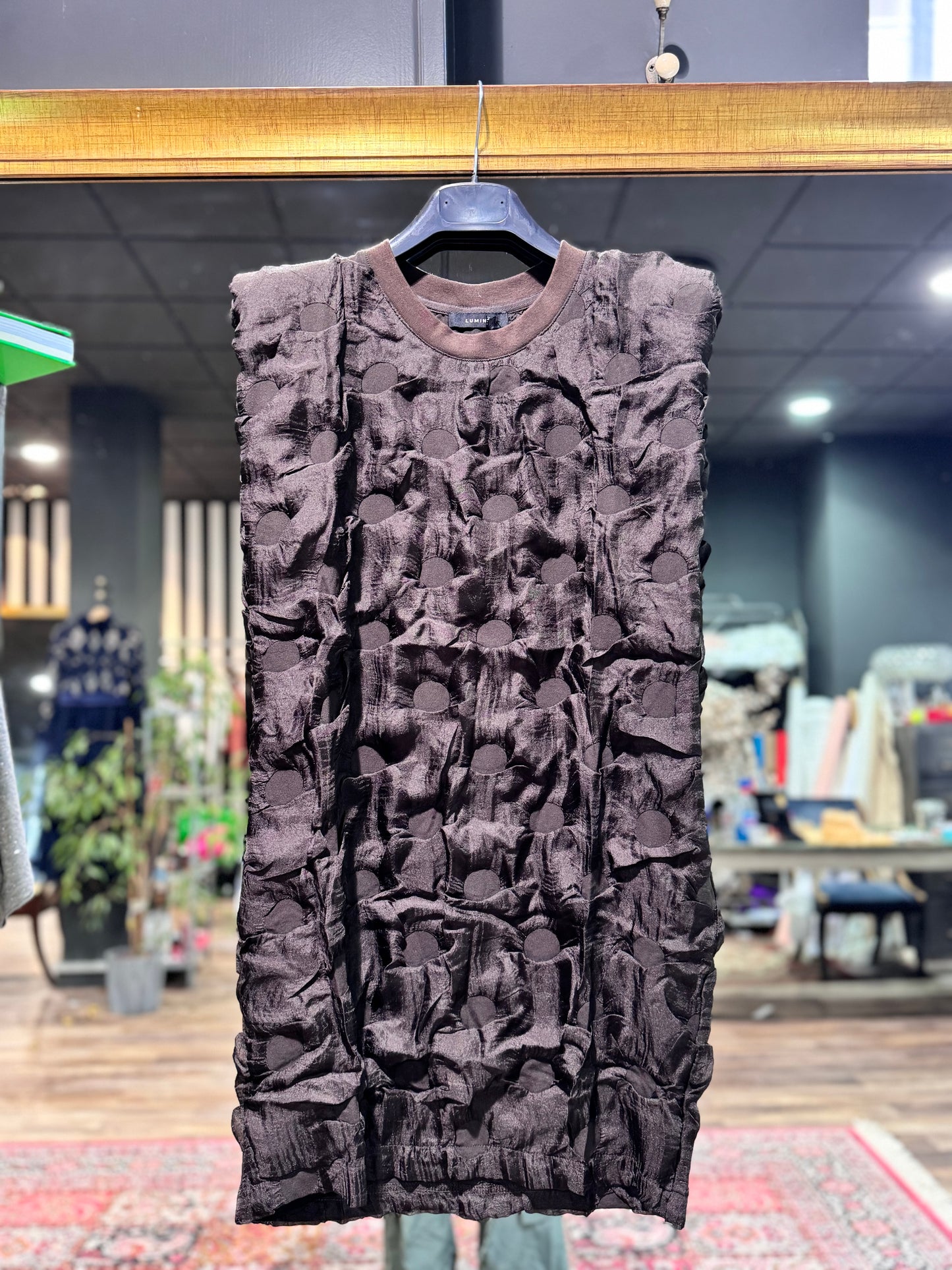 Vestido marrón chocolate