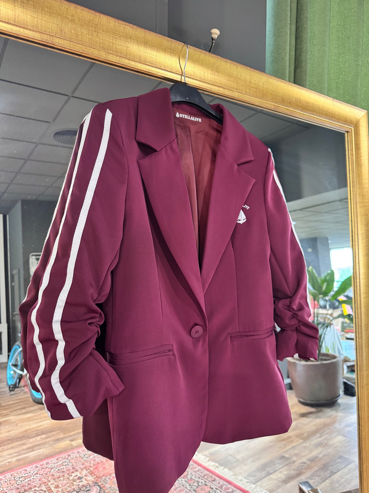 Blazer granate rayas