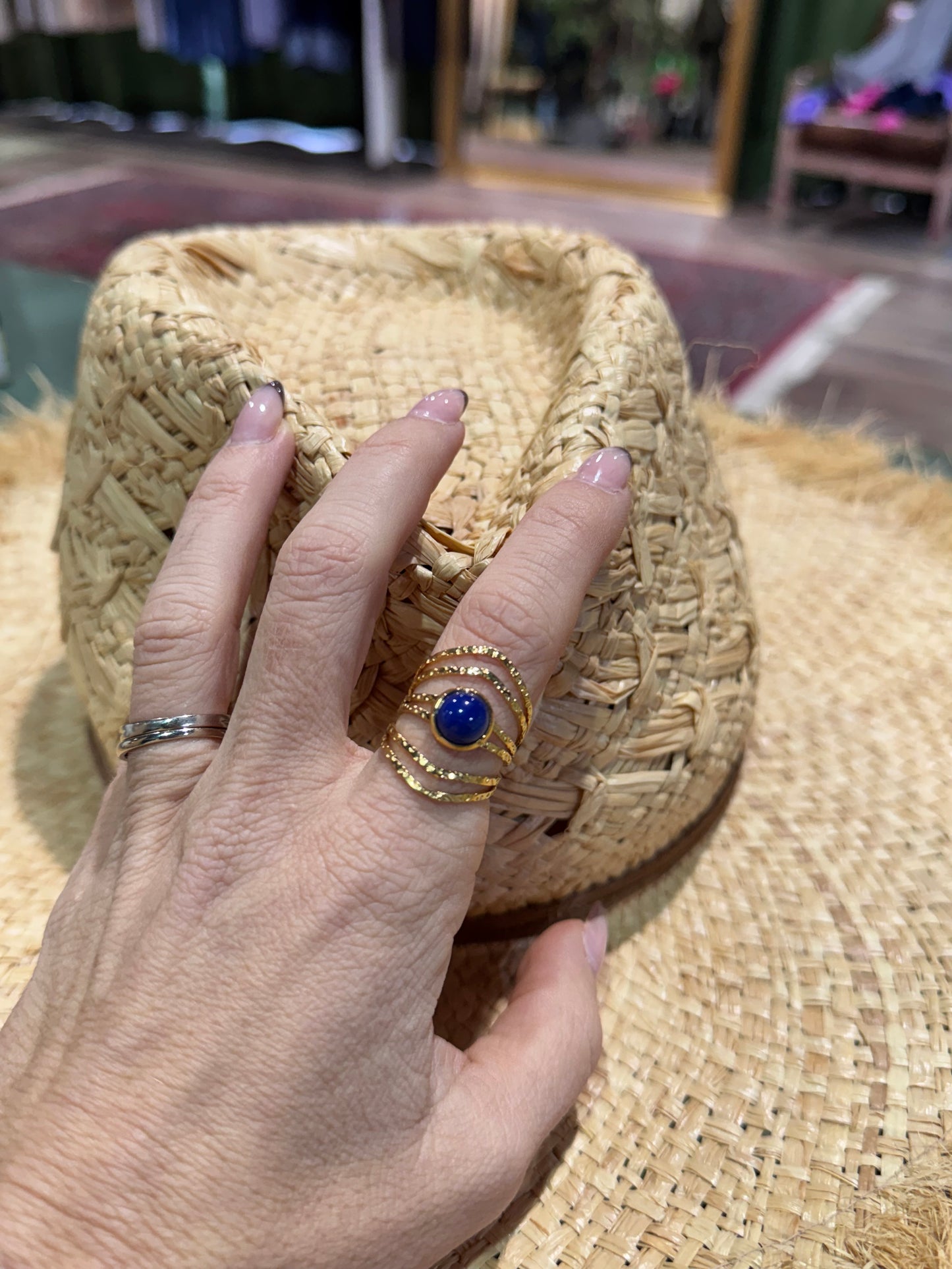 Maxi anillo piedra marino