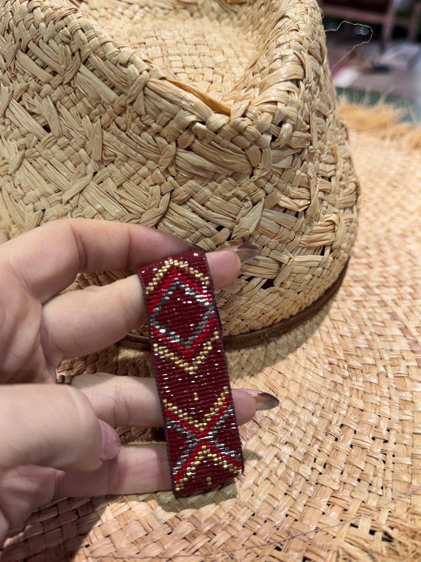 Miyuki pulsera granate