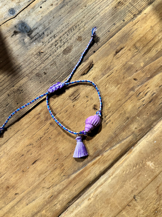 Pulsera caracola Morada