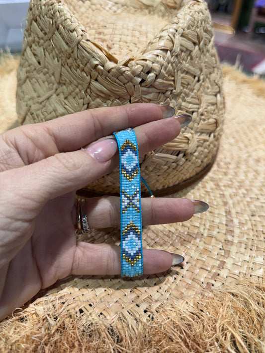 Miyuki pulsera azulona