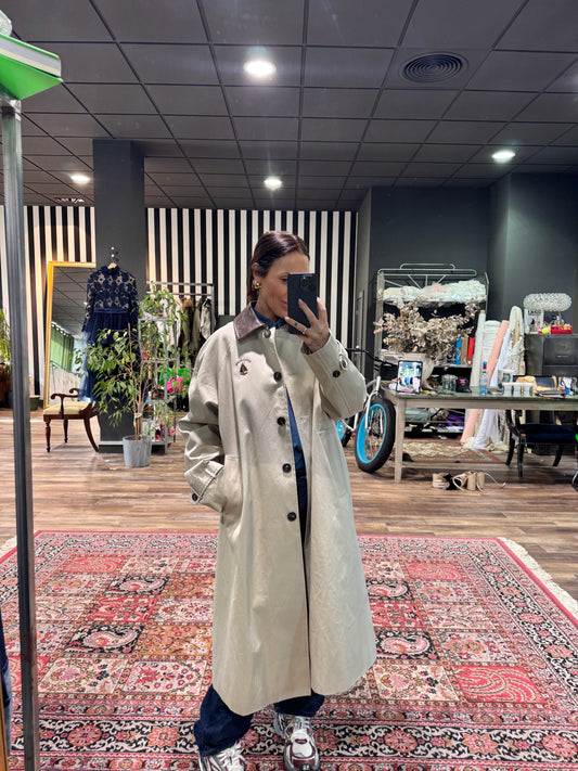 Gabardina beige
