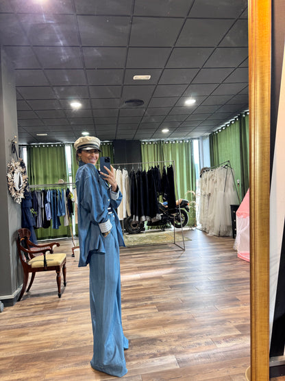 Pantalón denim fluido