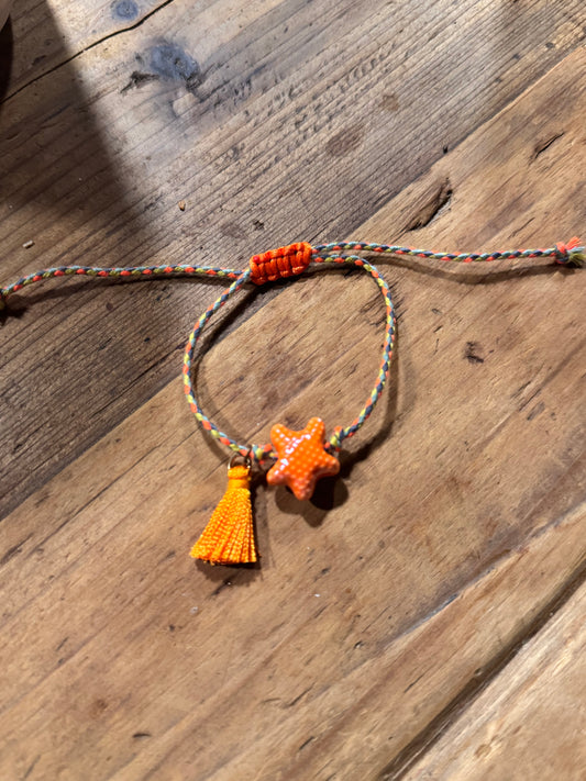 Pulsera Estrella de mar naranja