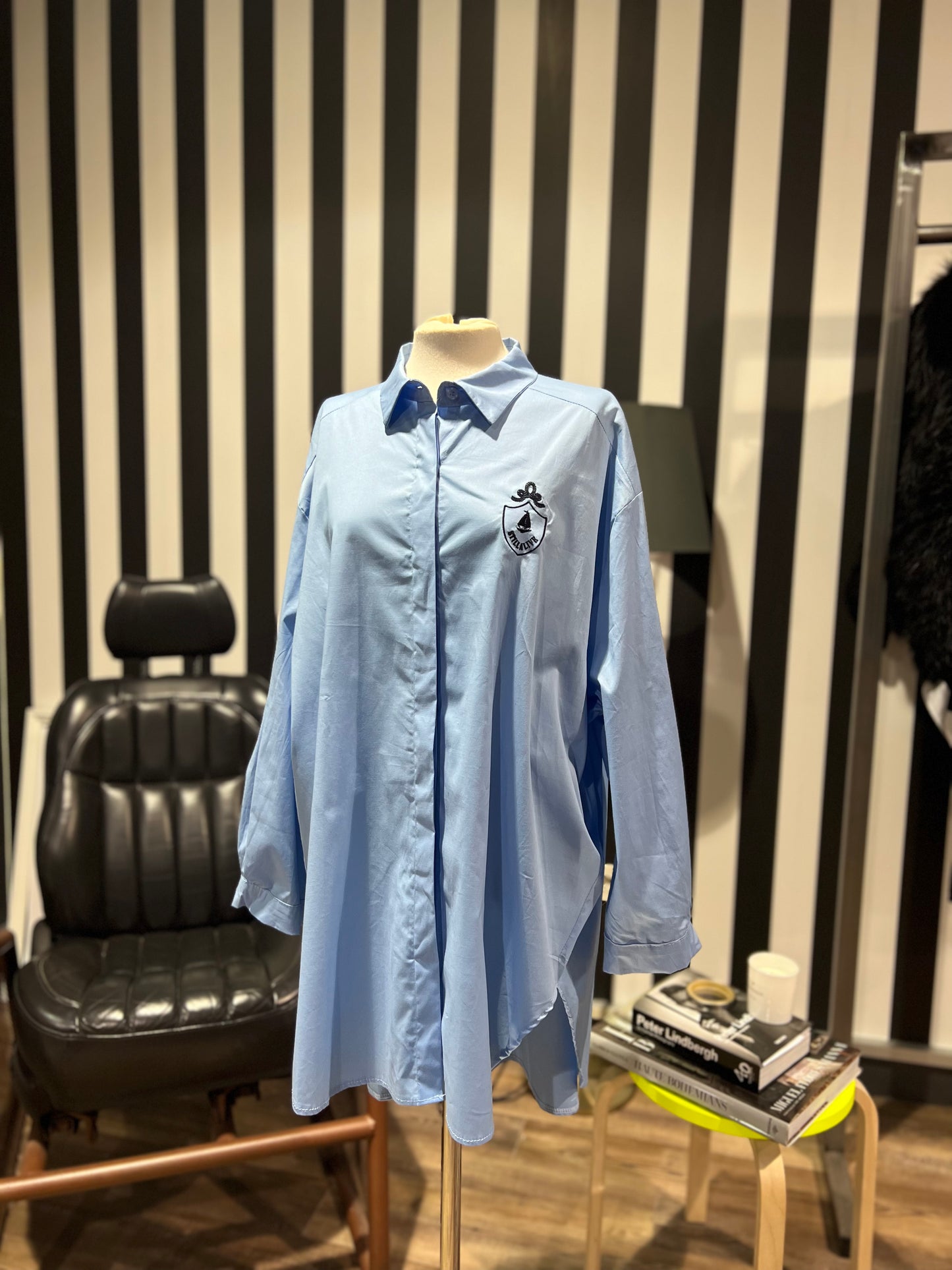 Camisa oversize Azul