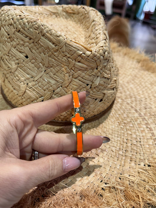 Pulsera acero naranja
