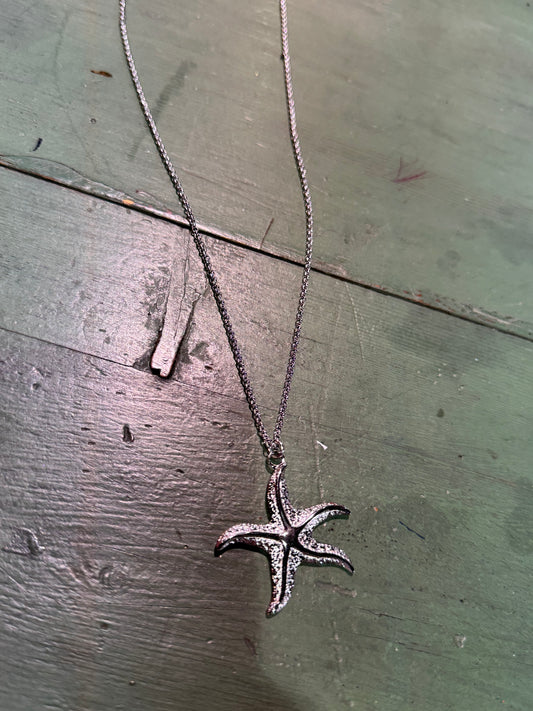 Collar estrella de mar plata