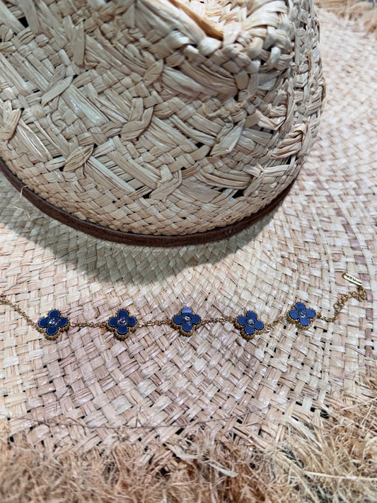 Pulsera Flor brillo
