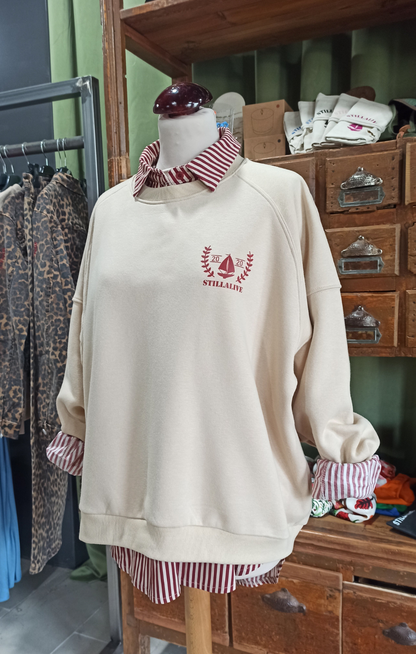 Sudadera Beige Laurel